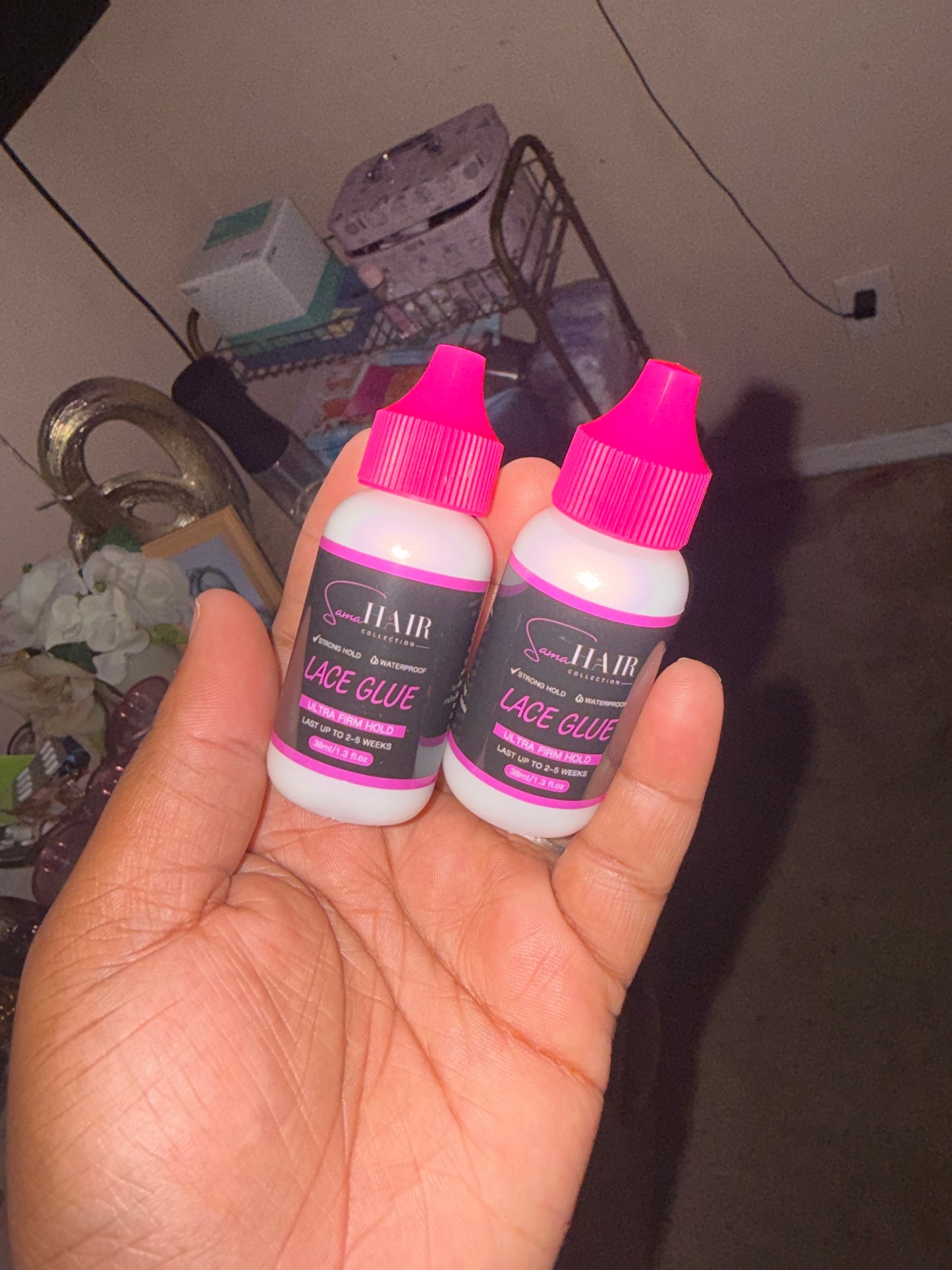 Waterproof lace glue