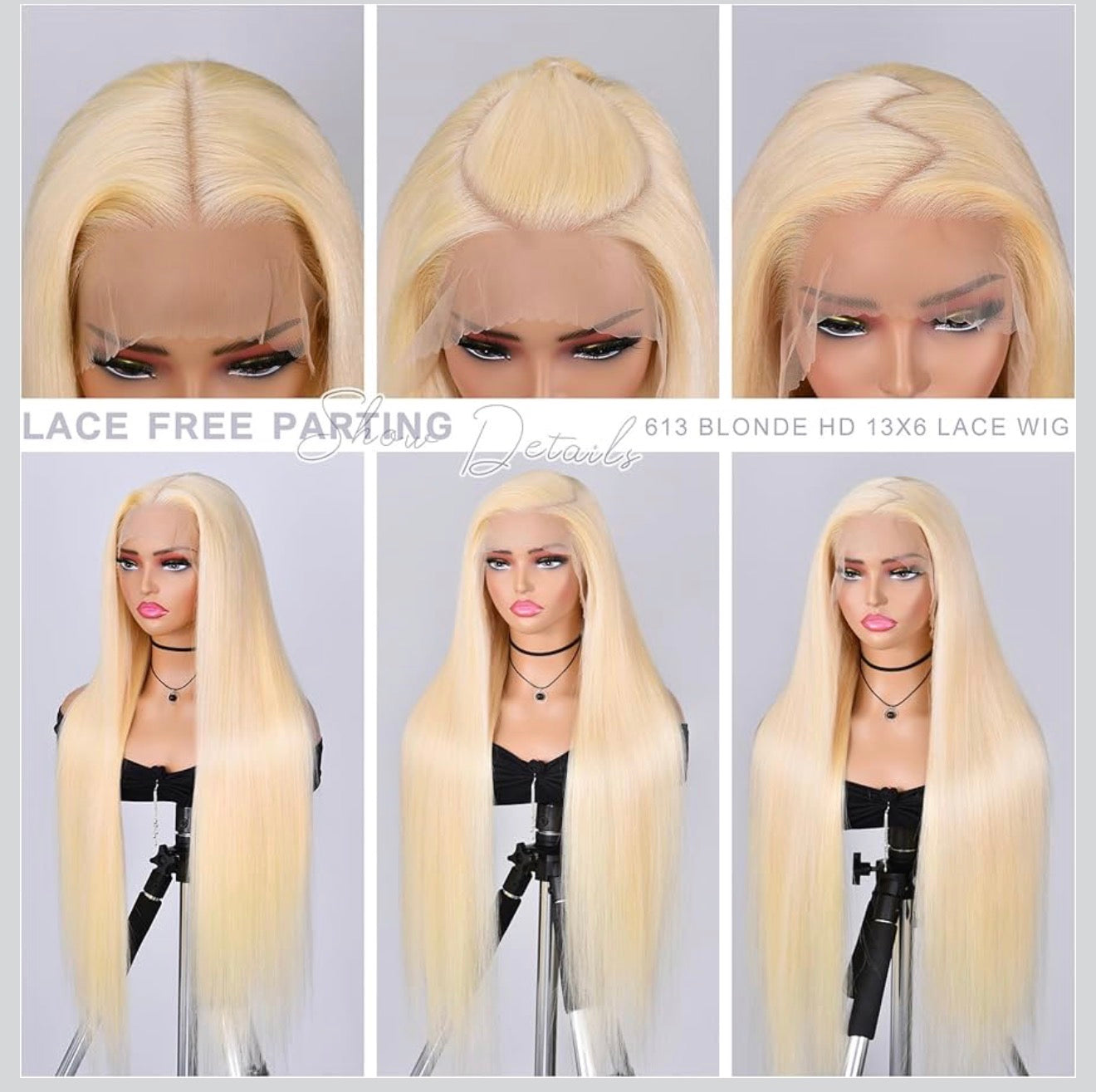 613 wig human hair straight