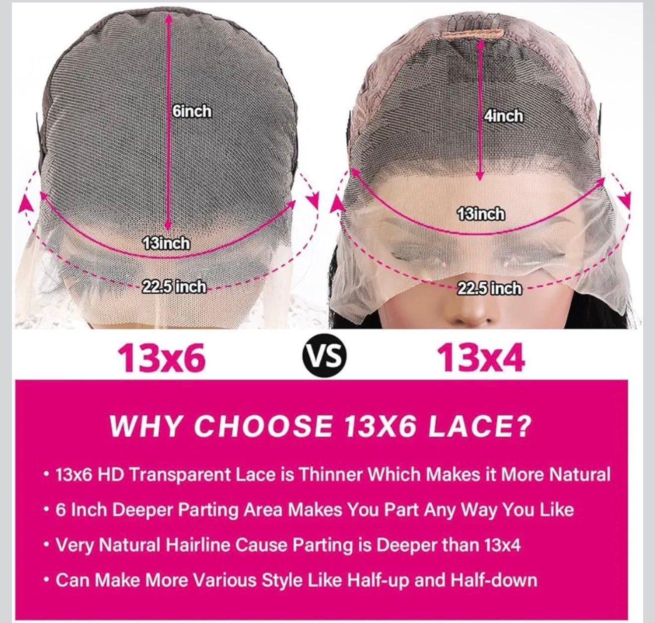 Deep wave human hair highlights