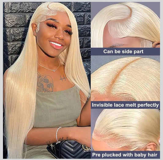 613 wig human hair straight